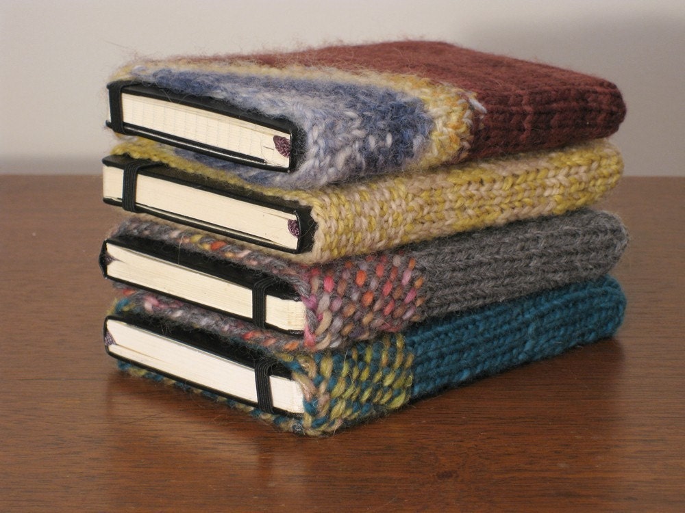 We Heart Lisa Frank (iii) - handknit Moleskine cover