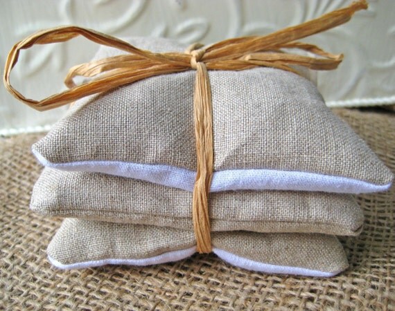 Naturals - Lovely Linen Lavender Sachets - Set of 3
