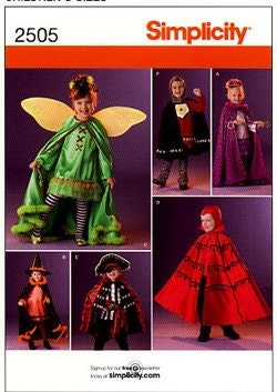 Children's Costume Pattern - Simplicity J0786