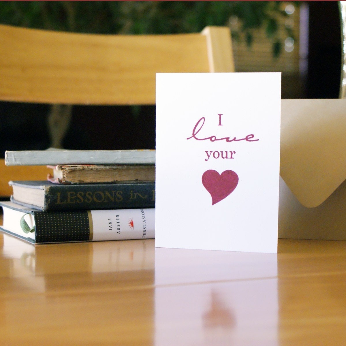 I Love Your Heart - Gocco Cards - Set of 8