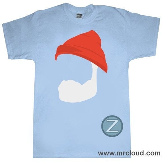 Life Aquatic T-shirt featuring Bill Murray's Red Knitted Hat.