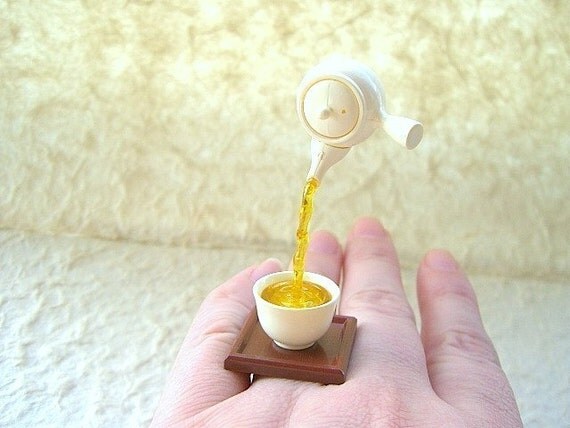 Kawaii Cute Japanese Floating Ring - Tea