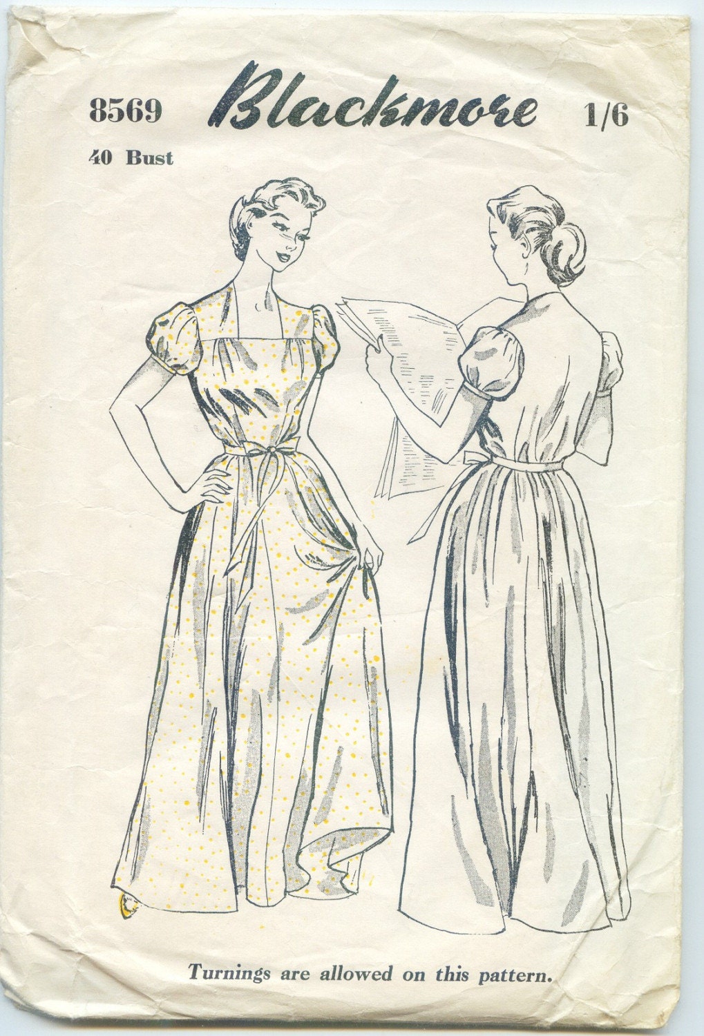 Vintage Nightdress Pattern from TheBrightonEmporium on Etsy