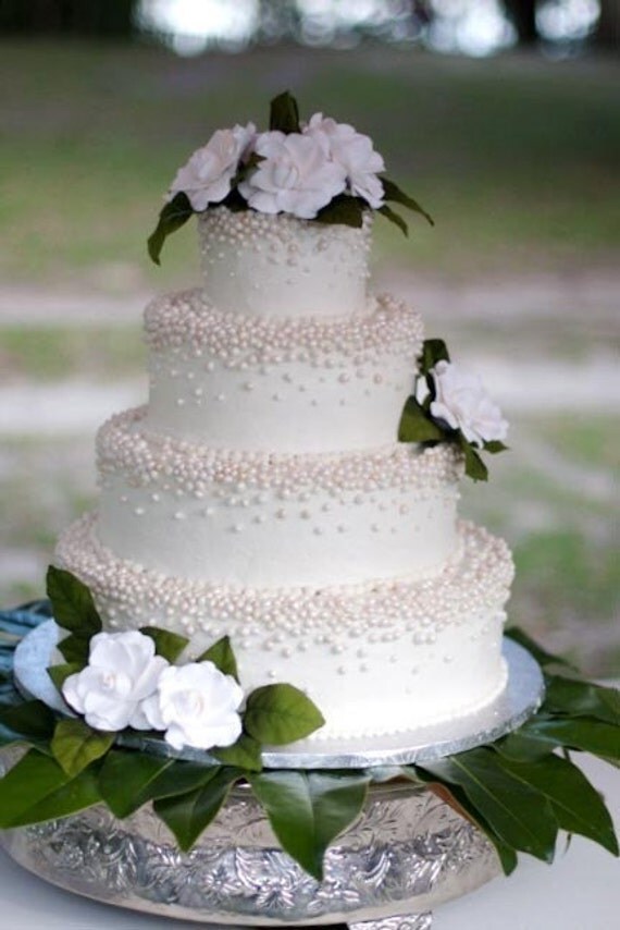 Gardenia wedding cake flowers