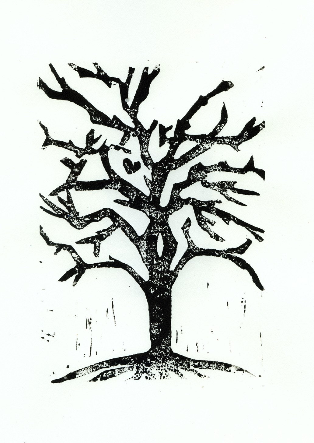 Tree Block Print - Lost Heart