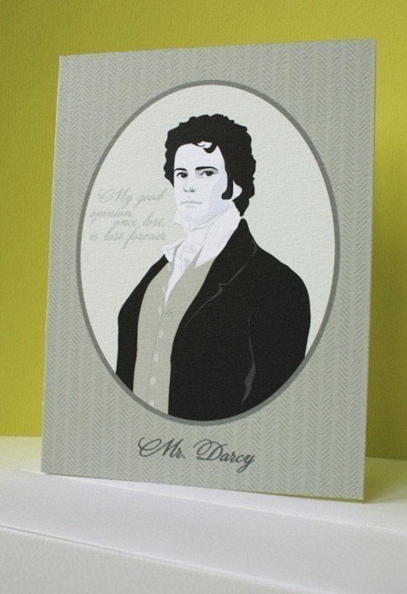 mr darcy note cards