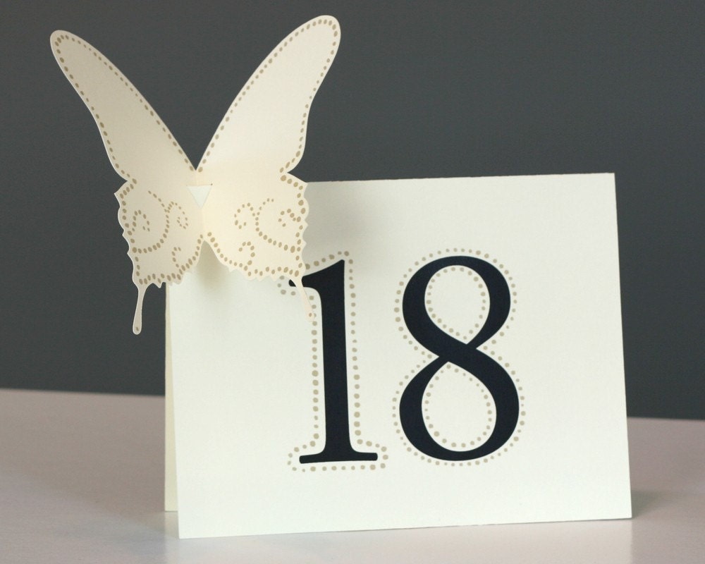 Butterfly Table Numbers