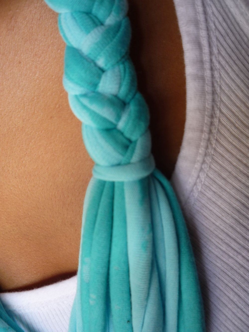 Blue Ocean Fabric Necklace