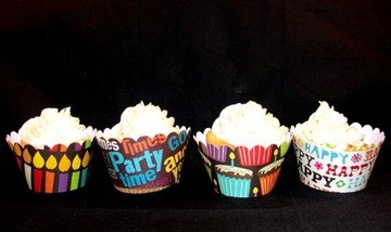 Birthday Cupcake Wrappers