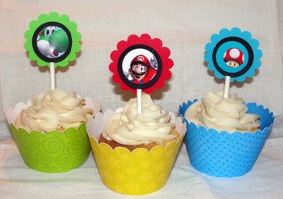 Super Mario Brothers Cupcake Toppers 3