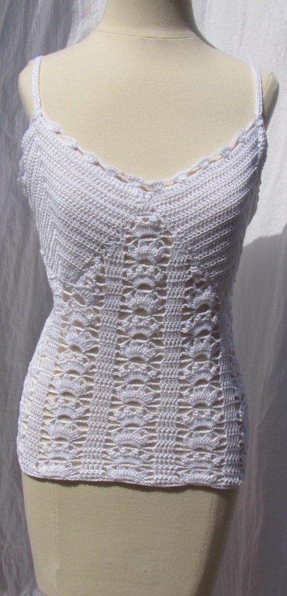 Summer Top Crochet in White