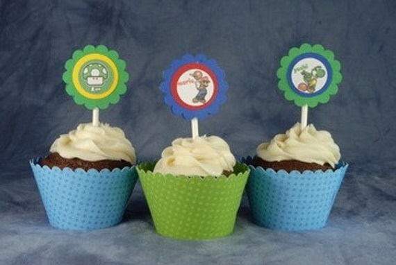Super Mario Brothers Cupcake Toppers