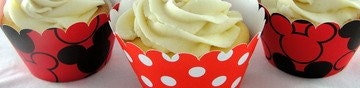 Mickey and Minnie Mouse Cupcake Wrappers
