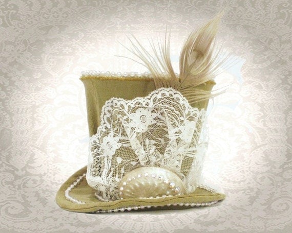Decadent Mini Top Hat with Sworavski Crystals