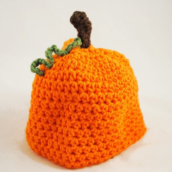 20% off Sale  Little Punkin Hat--size 12-18 mo FREE SHIPPING