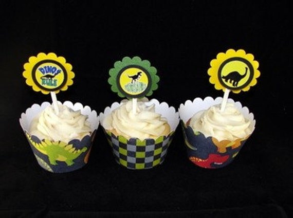 Dinosaur Cupcake Toppers