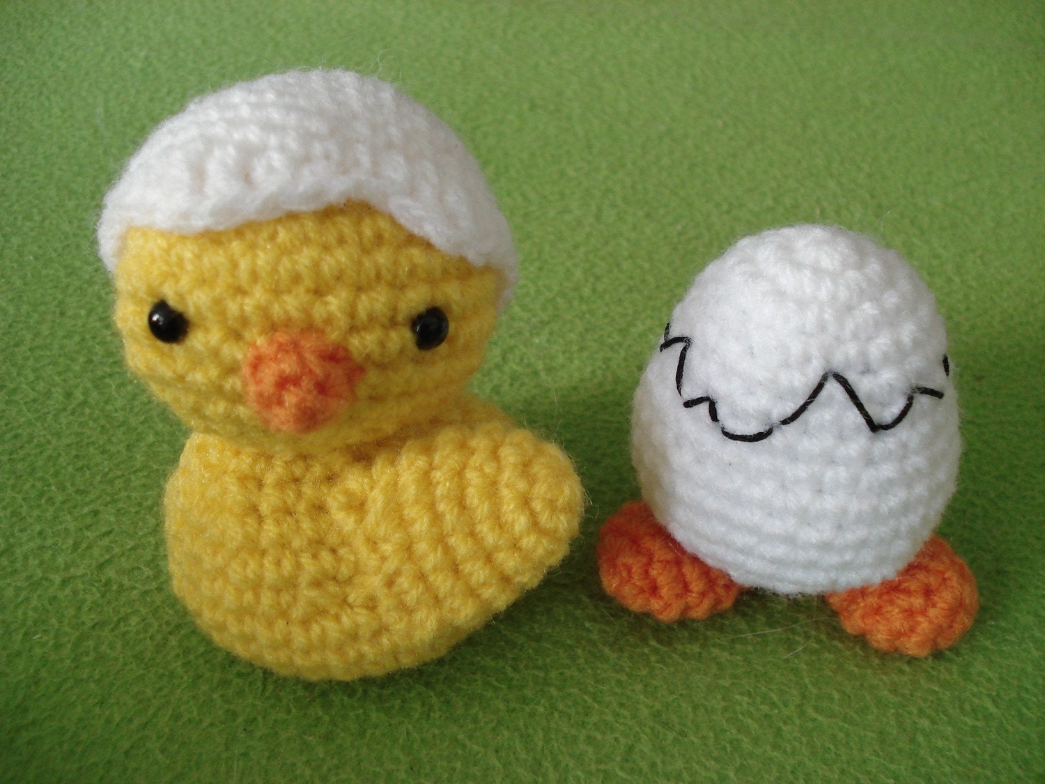 Amigurumi Pattern Chicken and Egg with Feet Easter PDF