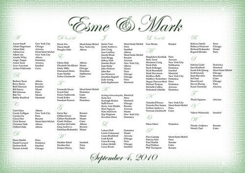Wedding Seating Chart Digital File Made to Match Custom Table Cards