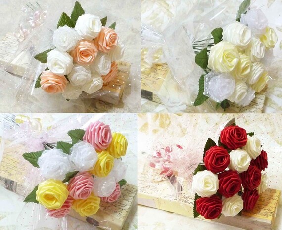 Customize Your Origami Rose Bouquet (24 Qty Gift Wrapped)