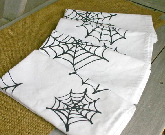 Spiderweb Cloth Dinner Napkins-Set of 4