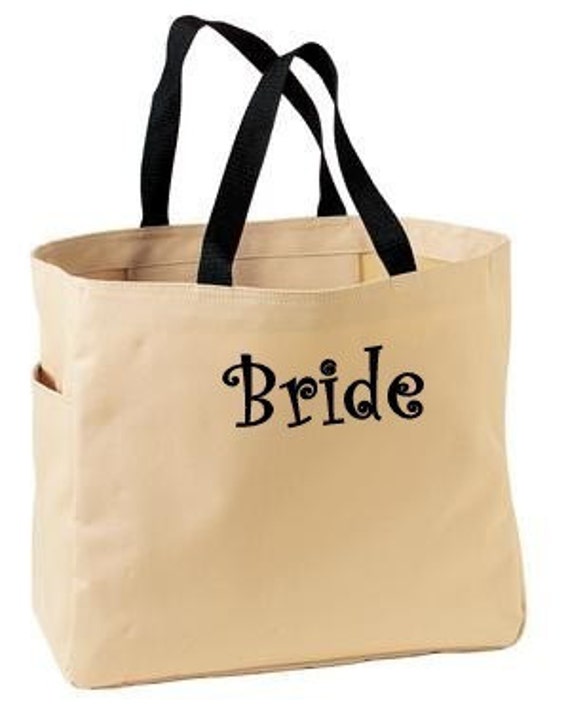 Personalized Cheer Dance Beach Bridesmaid Gift Tote Bag Name or Initial