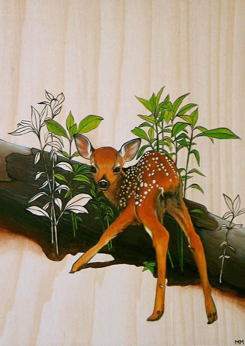 5 x 7 Fine Art Giclee Print - 'Bambi'