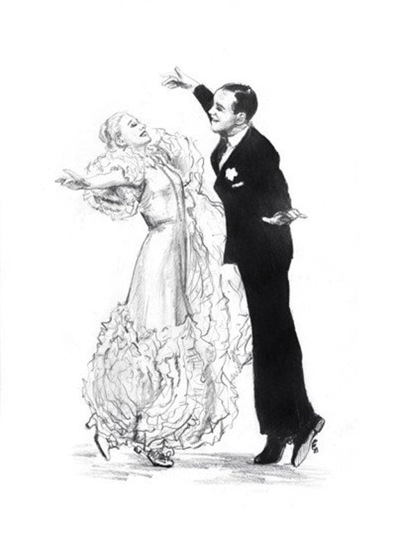 Fred and Ginger - Swing Time (Art Print)