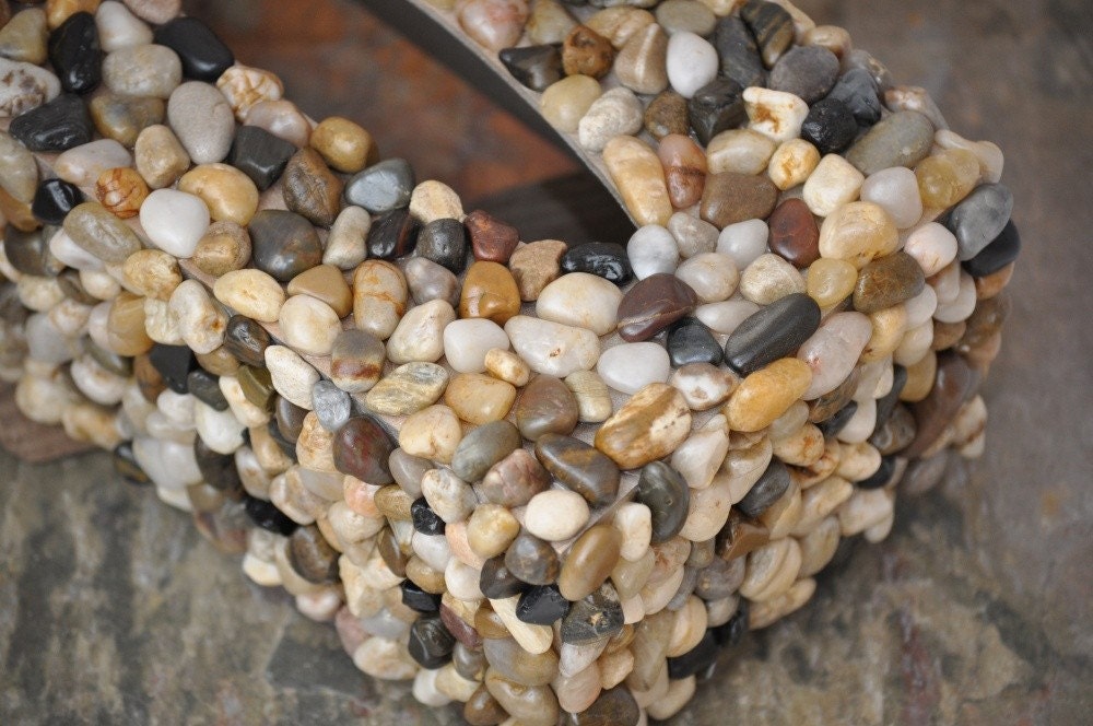 Mosaic Style Stone Tissue Box Cover - Multi Color