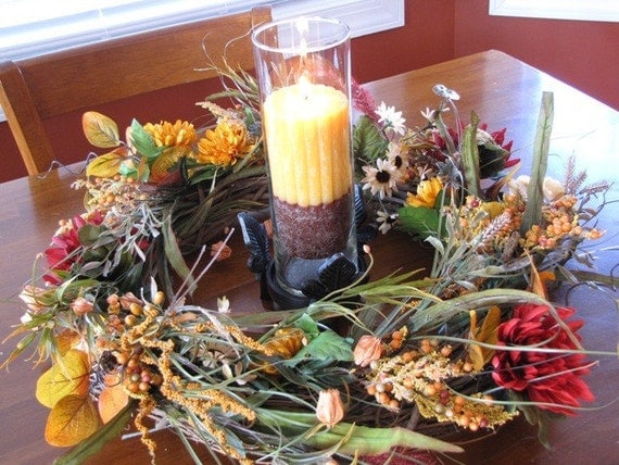 Autumn Wreath & Centerpiece