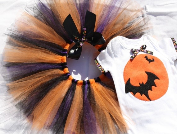 Halloween tutu outfit - READY TO SHIP in size 12 months