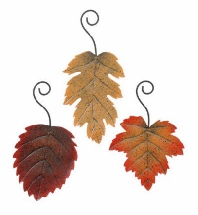 Fall wedding accents and decorations This is a set of three 3 fall leaves 