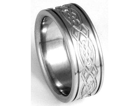 Men's 6mm Celtic Knot Titanium Band Price 6999 Retail Value 125 Men's