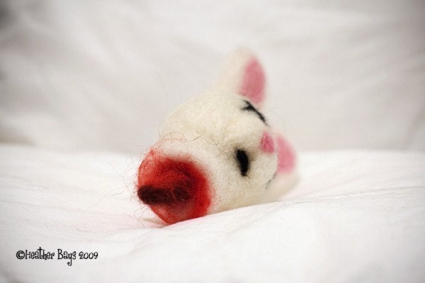 severed heads catnip toys - severed bunny head