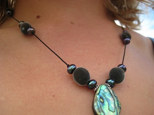 Mgambo /Mgambo Seeds/ Mgambo Beads with Abalone and Pearls