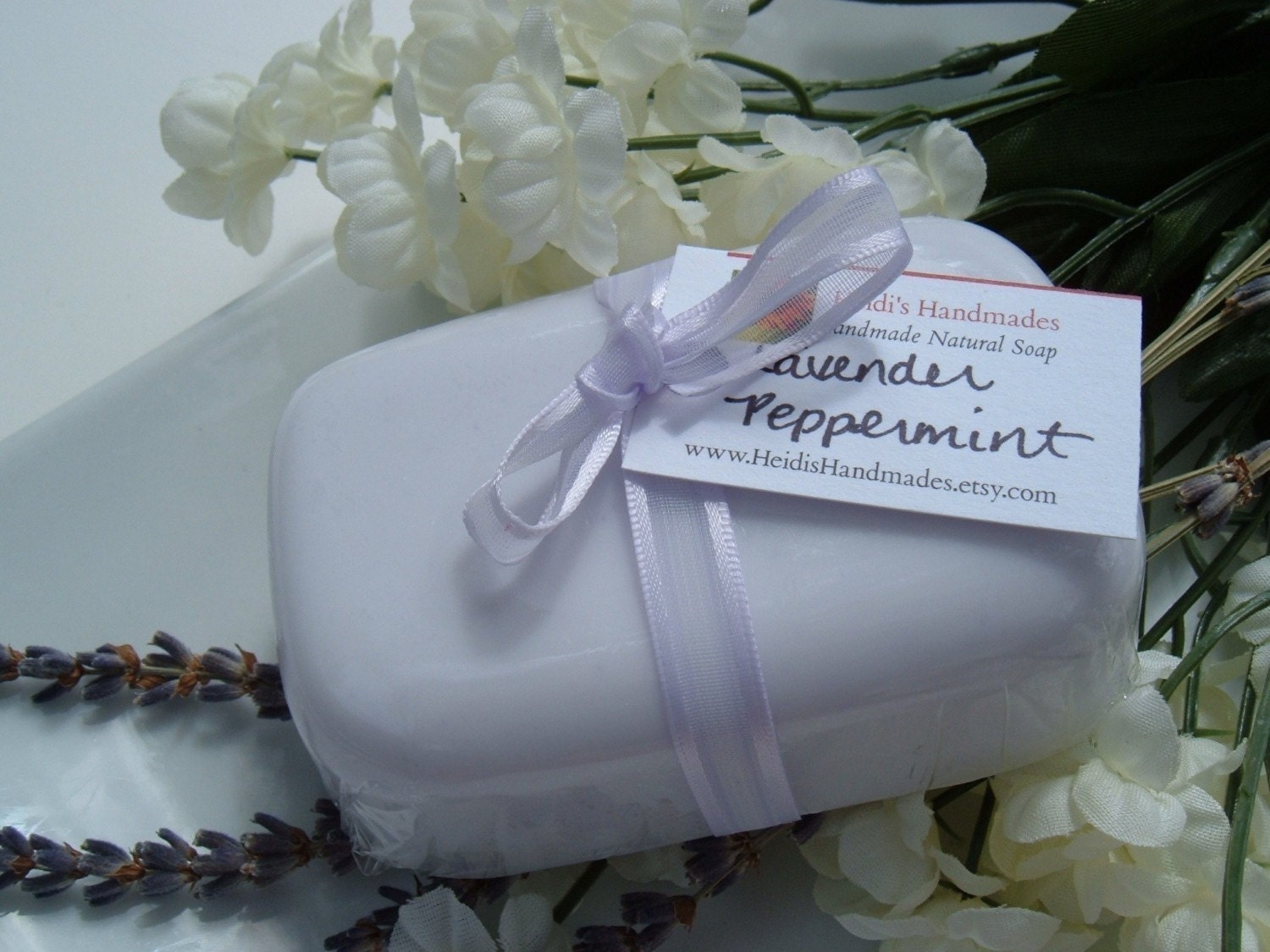 Lavender Peppermint Shea Butter Soap - 4 oz