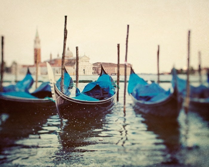 Venice Photo, Gondolas, Italy, Travel Photography - Sploosh