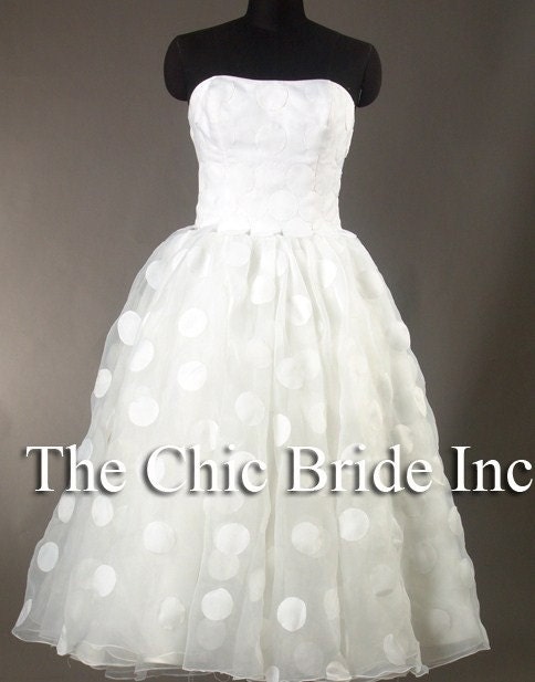 Polka Dot Wedding Dress Black Friday SALE From CiCiBridal