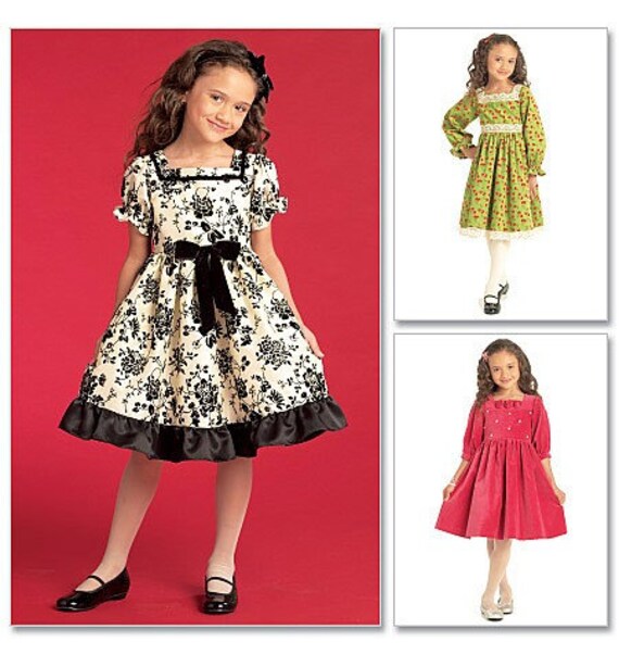 McCalls 5742 Dress Pattern for Toddler and Girls Perfect for Weddings and