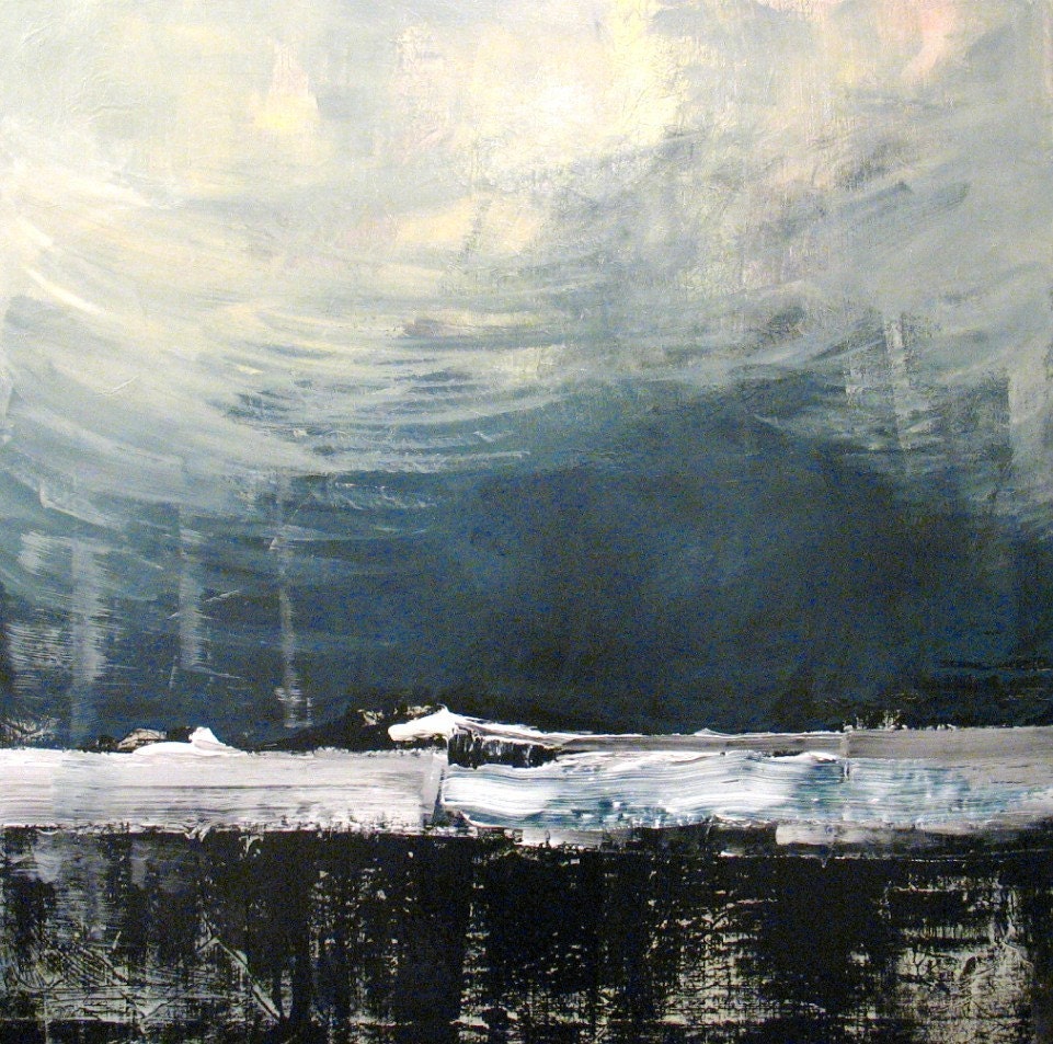 Original Painting Large Abstract Mixed Media Art by Aisyah Ang 36x36x1.5 inches with Cert
