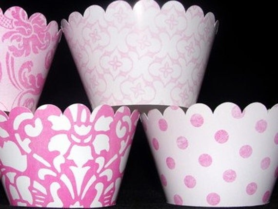 Pretty in Pink Cupcake Wrappers