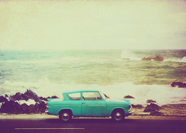Surf art photography - 8x10 surf art photo of a vintage surf car - Highway Surf Patrol