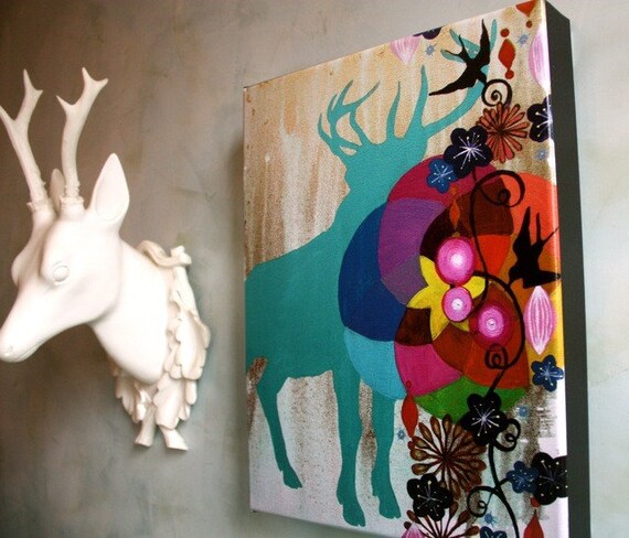 Strength and Beauty Surround You, Print on Canvas