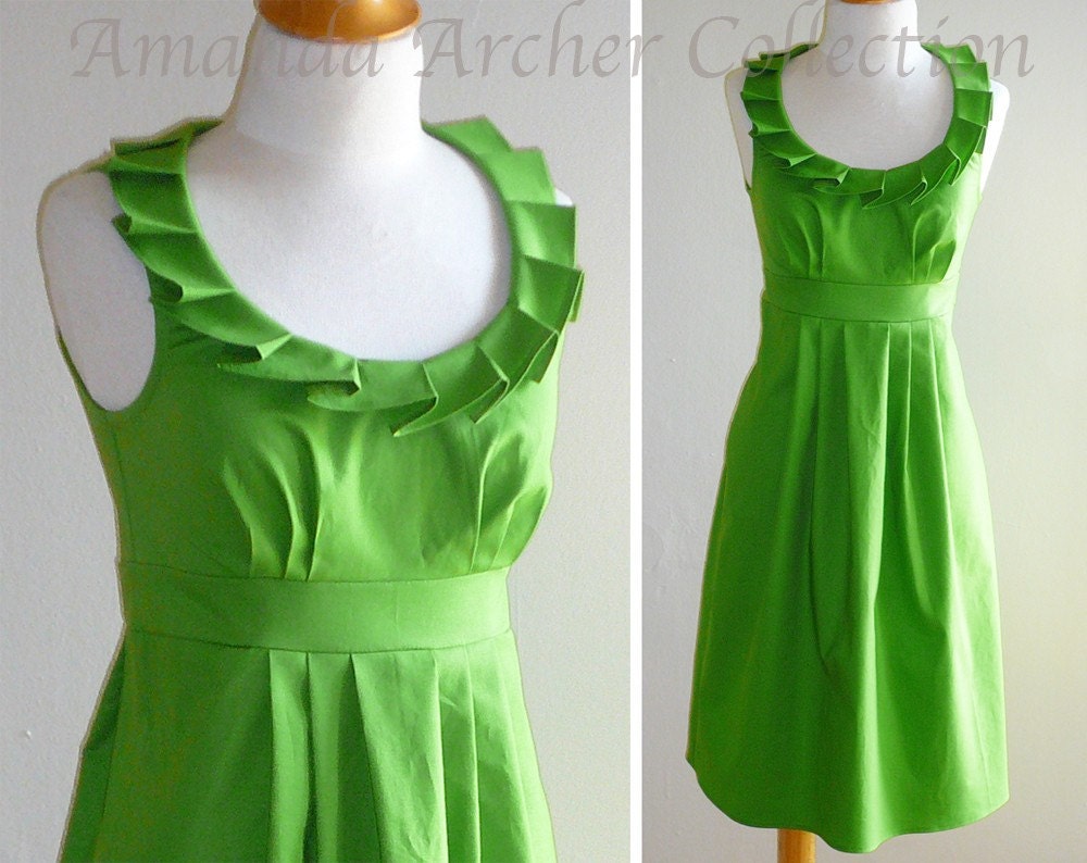 RESERVED FOR EVIE bridesmaid dress, grass green 5/13
