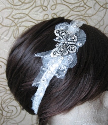 Summer wonderland wedding bridal hairpiece tiara halo crown headband 