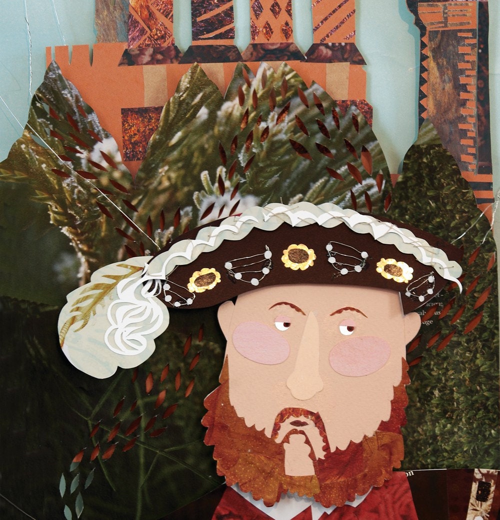 Henry VIII Illustration Print - 8 x 16