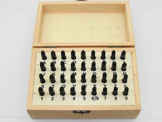 Metal Stamping Set With Case - 1.5mm 36 Piece Letters And Numbers