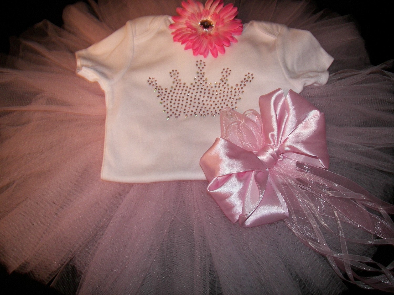 Pastel Pink Princess Tutu Set--Crystal Crown-Perfect for Your Little Princess-Baby Gifts-