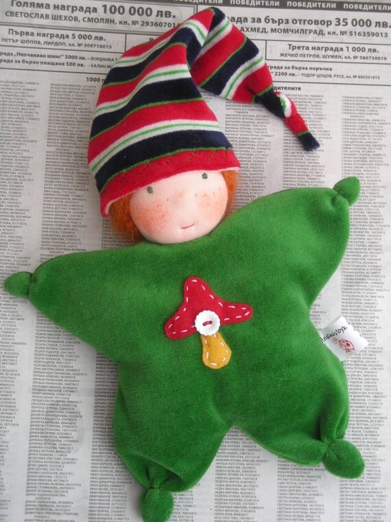 Organic waldorf inspired doll - Baby - Butterfly