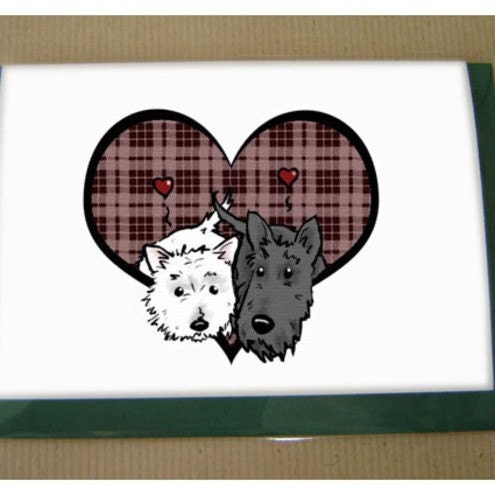 Scottie/Westie Hearty card