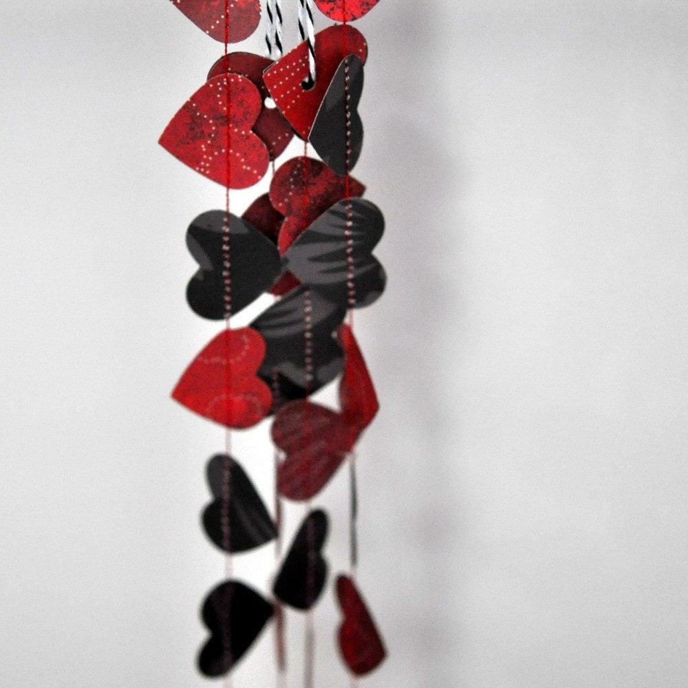 Valentine's Red Love Paper Garland